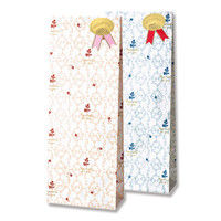 【ケース販売】HEIKO 角底袋 ファンシーバッグ SSA ブルージュ B 003040013 1ケース(100枚入×20袋)（直送品）