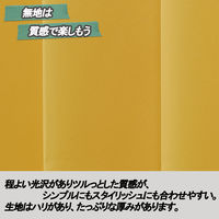 ユニベール 遮光ドレープカーテン ベルーイ イエロー 幅100×丈135cm 2枚組 1セット（厚地カーテン2枚）（直送品）