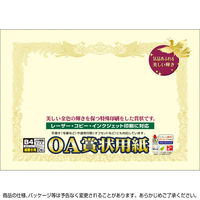 ササガワ OA賞状用紙 クリーム B4判 縦書用 10-1077 1セット(1冊(10枚)×10)