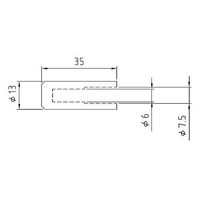 フロン工業 PTFEフィルター （エアレーション型） φ13×35（φ8差込穴付） 1個 3-2370-01（直送品）