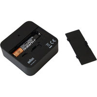 BRAUN（ブラウン）BNC008 ホワイト 置き時計 [電波 アラーム] 57.5×57.5×20mm NI09-BNC008WH 1個（直送品）