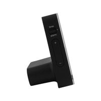 BRAUN（ブラウン）BNC009 ブラック 置き時計 [電波 アラーム] 75.5×75.5×45mm NI09-BNC009BK 1個（直送品）