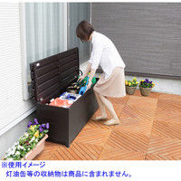 GREENLIFE（グリーンライフ）ベンチ型収納庫 アルミベンチストッカー幅150cm ABS-150N 幅1500×奥行450×高さ485mm 1台（直送品）