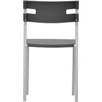 エイ・アイ・エス スタッキングチェア ブラック 4脚セット NUN-02BK（直送品）