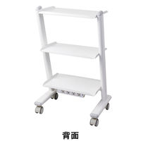 ZILFOR モービルカート3段(引出しなし/電源あり/ホワイト) MC3RK-S 1台（直送品）