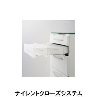 aries キャビネット クアドラ（引出し4段/グリーン） QR6G（直送品）