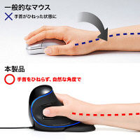 サンワサプライ 有線ブルーLEDエルゴマウス MA-ERG12 1個（直送品）