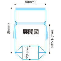 カクケイ　不織布ギフトバッグ　レッド　S　FK3074　1袋（10枚入）