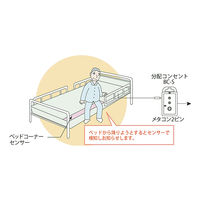 竹中エンジニアリング ベッドコーナーセンサーセット (分配コンセントセット) アイホン2P BS-2/BC-S(P2) 1個（直送品）