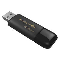 TEAM（チーム） USBメモリー キャップ式USB3.0メモリー C175 32GB ブラック TC175332GB01 1個