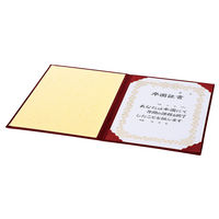 ナカバヤシ 証書ファイル スエード A4 エンジ FSS-A4-R 10冊