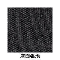 TOKIO コンパクトネスティングメッシュチェア ブラック 1脚 平行スタッキング キャスター付き 幅548、座面高さ430mm