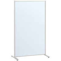 プラス 布張り＆ホワイトボードスクリーン 掲示板 固定脚 ネイビー 幅912×高さ1492mm 1台