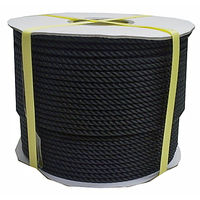 まつうら工業 ポリエチレンロープ(黒) 6mmΦX200m ドラム巻 PE6-200BK-R 1巻