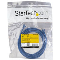 Startech.com LANケーブル 5m Cat5e ツメ折れ防止機構ブルー 45PAT5MBL 1個