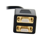 30cm DVI-I - 2x VGAビデオ分配ケーブル　DVISPL1VV　1個　StarTech.com（直送品）