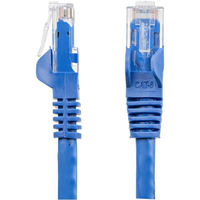 Startech.com 2m カテゴリー6 LANケーブル ブルー RJ45モールディング N6PATC2MBL 1個