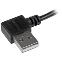 Startech.com L型右向きマイクロUSBケーブル USB タイプA(オス) USB2AUB2RA2M 1個