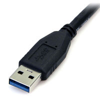 Startech.com 0.5m ブラック SuperSpeed USB 3.0ケーブル USB3AUB50CMB 1個