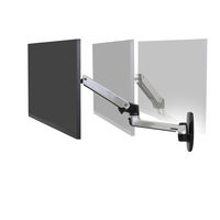 エルゴトロン LX ウォールマウント モニターアーム シルバー 34インチ(3.2～11.3kg)まで VESA規格対応 45-243-026