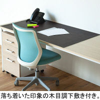 デザイン下敷き付デスクマット　中（1190×690mm）ダーク木目　マット厚1.0mm　森松