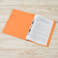 プラス 背補強フラットファイル A4タテ オレンジ 30冊 79430