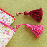 ヘッズ リトルフラワーポーチ-S/タッセルピンク LF-POS 1セット（30枚：10枚×3パック）（直送品）