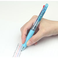 パイロット 油性3色ボールペン アクロボール3 極細 0.5mm クリアソフトブルー軸 BKAB-40EF-CSL 1箱(10本入)