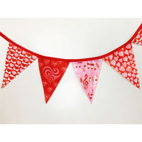 東京製旗 フラッグガーランド NO.6 ピンクハート 402217 1セット