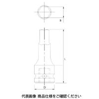 JTC 12.7mmインパクト6角ソケット 19mm JTC446119 1個（直送品）