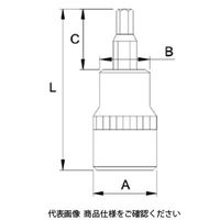 JTC 12.7mm六角ソケット12mm JTC45612 1個（直送品）
