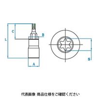 JTC スターソケット(穴開き) 6.3×T27H JTC23527 1個（直送品）