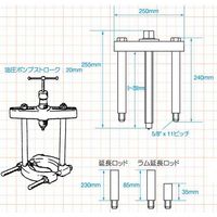 JTC ベアリングレースプーラーセット JTC1143 1セット（直送品）