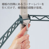 エレクター メトロマックスQ MQ2472G 棚板グリッドマットタイプ 幅1825×奥行620mm 1枚（直送品）