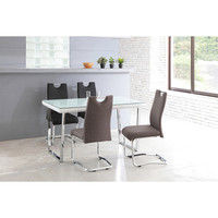 【車上渡し】 関家具 TOCOM KANT ダイニングチェア カンチレバー脚 ブラック TDC-9859 1セット（2脚入り）（直送品）