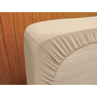 ファミリー・ライフ ベッドにフィットするのびのびボックスシーツ（ダブル）ピンク 幅1300×高さ1800×奥行400mm（直送品）