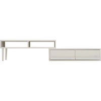 佐藤産業 FREX（フレックス）ローボード 幅1050～1900×奥行398×高さ400mm FX40-105RL WH 1台（直送品）