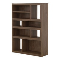 佐藤産業 Like（ライク）伸縮ラック 幅900×奥行298×高さ1257mm LK120-90SSR LBR 1台（直送品）