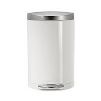 simplehuman セミラウンドステップカン 10L ホワイト CW1867 1個