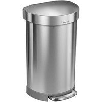 simplehuman（シンプルヒューマン） セミラウンドステップカン 45L シルバー CW2030 幅40×奥行36×高さ67cm 1個（直送品）