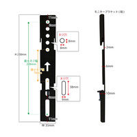 スタープラチナ テレビ壁掛け金具 TVセッター壁美人FR300 ホワイト 23～47インチ対応 ホッチキス設置 TVSKBFR300MW 1個（直送品）