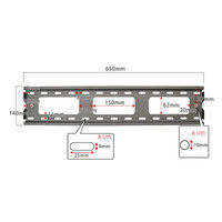スタープラチナ テレビ壁掛け金具 TVセッターチルト1 Mサイズ シルバー 37～65インチ対応 TVSTIGP131LS 1個（直送品）
