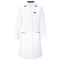 フォーク レディスシングルコート ホワイト EL 2536SP-1 1枚　白衣　ドクターコート