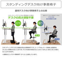 【車上渡し】Bauhutte （バウヒュッテ） スタンディングチェア CP-24-BK 1脚（直送品）