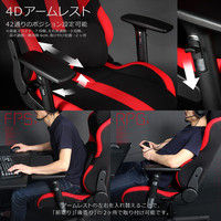 【軒先渡し】Bauhutte （バウヒュッテ） ゲーミングチェア プロシリーズ RS-950RR-BK 1脚（直送品）