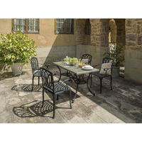 タカショー アル・カウン ウッドダイニングテーブル 5点セット GSTY-12WS5（直送品）