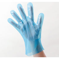 パックスタイル 使い捨て　PSポリ手袋 ブルー 袋入 L 00437327 1包：6000枚（200×30）