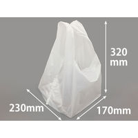 パックスタイル PSフラットランチバッグ S 乳白 00584793 1包：2000枚（100×20）（直送品）