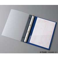 LIHIT LAB. カルテブック(クリヤー) 2穴タイプ グリーン HB446-3 1冊 7-3146-03（直送品）