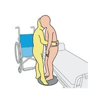 パシフィックサプライ エタック ターンフロア (移乗介助用回転盤) 屋内向けソフト(直径40cm) 26180303 1個（直送品）